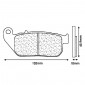 BRAKE PADS SET (2 pads) CL BRAKES FOR HARLEY-DAVIDSON 883-1200 SPORTSTER SUPER-LOW 2004> - FRONT (1149 A3+ CUSTOM SINTERED) 0841754010996