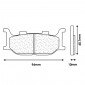 BRAKE PADS SET (2 pads) CL BRAKES FOR YAMAHA 600 FAZER 2004>2007, 600 DIVERSION 2009>, 1100 VIRAGO, 1100 XVS 2000, 125 TDR, 125 TZR, 400 XJR Front - (2546 A3+ TOURING SINTERED) 0841754004377