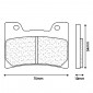 PLAQUETTE DE FREIN CL BRAKES POUR YAMAHA 850 TDM 1996>2001 AV, 1100 V-MAX 1993>2001 AV/YAMAHA FJ 1200 1991>1995 AV, FZR 600 R 1990>1995 AV, FZR 1000 EXUP 1989>1990 AV (1 JEU DE 2 PLAQUETTES) (2311 XBK5 SPORT METAL FRITTE) 0841754008887