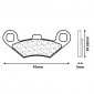 BRAKE PADS SET (2 pads) CL BRAKES FOR PEUGEOT 400 METROPOLIS 2015> Rear - (3105 MSC)