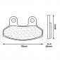 PLAQUETTE DE FREIN CL BRAKES POUR SYM 125 JOYRIDE 2001>2010 AV, RS2 2002> AV (1 JEU DE 2 PLAQUETTES) (3067 MSC) 0841754008184