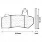 BRAKE PADS SET (2 pads) CL BRAKES FOR HARLEY-DAVIDSON 1130 MUSCLE V-ROD 2009> Rear 1584 ROAD GLIDE 2008> Rear 1690 STREET GLIDE 2011> Rear - (1172 A3+ CUSTOM SINTERED) 0841754011238