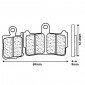 BRAKE PADS SET (4 pads) CL BRAKES FOR HONDA 1200 VFR 2010> Front - (1216 XBK5 SPORT SINTERED) 0841754013829