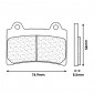 BRAKE PADS SET (2 pads) CL BRAKES FOR YAMAHA XVS 1300 VENTURE 1986>2001 FRONT (2253A3+ TOURING SINTERED)