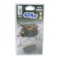 PLAQUETTE DE FREIN CL BRAKES POUR YAMAHA 125 DT 1985>2007 AV, 125 TDR 1993>2003 AR, 400-600 XT AR, 125-250 YZ 1988> AR, 600 TT 1985>1988 AV, 600 XTZ 1991>1998 AR (1 JEU DE 2 PLAQUETTES) (2284 S4) 0841754008733