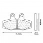 PLAQUETTE DE FREIN CL BRAKES POUR KTM 125-250-300 EXC 1990>, 125-250-350 GS 1988>, 125-250-350-500-600 MX 1988> AV+AR (1 JEU DE 2 PLAQUETTES) (2399 X59 CROSS METAL FRITTE) 0841754014291
