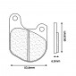 PLAQUETTE DE FREIN CL BRAKES POUR HARLEY-DAVIDSON 883 SPORTSTER 1979>1983, 1000 XLH SPORTSTER 1979>1985, 1340 FXE 1978>, FXR 1978>1983, FXRT 1983>, FXWG 1980>1981 AV (1 JEU DE 2 PLAQUETTES) (2700 A3+ CUSTOM METAL FRITTE)