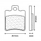 BRAKE PADS SET (2 pads) CL BRAKES FOR MBK 50 BOOSTER Front NITRO Front / YAMAHA BWS Front AEROX Front / APRILIA SR Front / MALAGUTI F12 Front / PEUGEOT BUXY Front / PIAGGIO TYPHOON Front - (3013 SC) 0841754006340