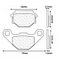 BRAKE PADS SET (2 pads) CL BRAKES FOR PEUGEOT 50 SV 1993> Front / MALAGUTI F10 1992>1993 Front - (3024 SC)