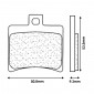 BRAKE PADS SET (2 pads) CL BRAKES FOR APRILIA 50 SR DITECH Rear SCARABEO DITECH Rear - (3055 SC) 0841754007033