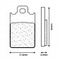 BRAKE PADS SET (2 pads) CL BRAKES FOR MBK 50 X-LIMIT 1998>2003 Front / YAMAHA 50 DTR 1998>2003 Front / MALAGUTTI 50 F12 Front F15 1994>1999 Front - (3004 SC) 0841754006227