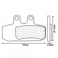 BRAKE PADS SET (2 pads) CL BRAKES FOR APRILIA 500 ATLANTIC 2002>2005 Front RIGHT, 500 SCARABEO 2003>2009 Front RIGHT - (3072 MSC) 0841754009785