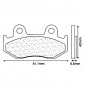 PLAQUETTE DE FREIN CL BRAKES POUR HONDA 125 SH 2002>2008 AV, NES@ 2001> AV (1 JEU DE 2 PLAQUETTES) (3019 MSC) 0841754006425