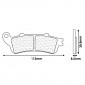 PLAQUETTE DE FREIN CL BRAKES POUR HONDA 250 FORZA 2000>2004 AV, 400 SILVER WING 2006>2008 AV, 600 SILVER WING 2001> AV / KAWASAKI 650 EN VULCAN S 2015> AV (1 JEU DE 2 PLAQUETTES) (3026 MSC) 0841754006524