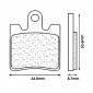 PLAQUETTE DE FREIN CL BRAKES POUR DAELIM 125 S2, S3 2007> AV / SUZUKI 250-400 BURGMAN 1998>2006 AV (1 JEU DE 2 PLAQUETTES) (3049 MSC)