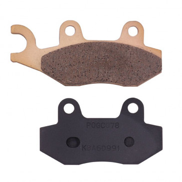 PLAQUETTE DE FREIN CL BRAKES POUR PEUGEOT 125 GEOPOLIS, SATELIS AV/AR, 500 SATELIS AR, 125 VIVACITY AV / KYMCO 50 AGILITY AV ROUES 10 + 12 POUCES, 125 AGILITY AV (1 JEU DE 2 PLAQUETTES) (3078MSC) 0841754010675