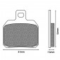 BRAKE PADS NEWFREN FOR DUCATI 955 PANIGALE V2 2020> AR, 1100 PANIGALE V4 2018> Rear (FD0256TS) (TOURING SINTERED) 8025832414827