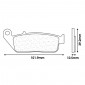 BRAKE PADS SET (2 pads) CL BRAKES FOR YAMAHA 125 XMAX Front 2010> Front / MBK 125 SKYCRUISER Front 2010> Front - (3097 MSC) 0841754014468