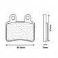 BRAKE PADS SET (2 pads) CL BRAKES FOR MBK 50 X-LIMIT 2004> Rear / YAMAHA 50 DTR 2004> Rear / BETA 50 RR 2012> Front - (3063 SC)