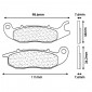 PLAQUETTE DE FREIN CL BRAKES POUR RIEJU 50 RS2 2007>2010 AV (1 JEU DE 2 PLAQUETTES J JUAN) (1 JEU DE 2 PLAQUETTES) (3080 MSC)