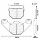 PLAQUETTE DE FREIN CL BRAKES POUR GILERA 50 SMT 2011> AV-AR / DERBI 50 SENDA DRD RACING 2011> AR / APRILIA 125 SX-RX 2008> AR / SUZUKI UK ADDRESS 2015> AV (1 JEU DE 2 PLAQUETTES) (2469 S4) 0841754009112