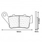 BRAKE PADS SET (2 pads) CL BRAKES FOR APRILIA 650 PEGASO FACTORY 2007 Rear 750 SHIVER 2007> Rear 1200 DORSODURO 2011> Rear 1200 CAPONORD 2013> Rear / BMW F 650 GS 2008> Rear - (2353 RX3 TOURING SINTERED) 0841754002694