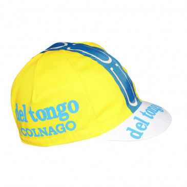 CASQUETTE VELO EQUIPE VINTAGE DEL TONGO JAUNE 8013271247298