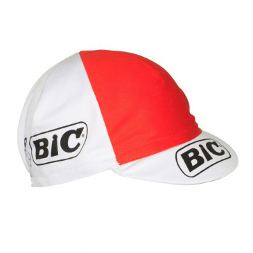 CASQUETTE VELO EQUIPE VINTAGE BIC BLANC/ORANGE