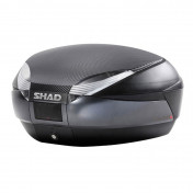TOP CASE SHAD SH48 DARK GREY 48L AVEC WITH MOUNTING PLATE- (CAPACITY:2 FULL FACE) (L61xH31xP46cm) DUAL BACKREST (D0B48306R) !!! Limited offer!!!