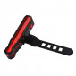 ECLAIRAGE VELO / TROTTINETTE USB ARRIERE SUR TIGE DE SELLE LED AVEC LASER 150 LUX POUR DELIMITER UNE BANDE AU SOL 3700256070358