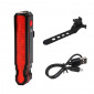 TAILLIGHT ON BATTERY - RECHARGEABLE USB- ON SEATPOST - LASER 150 TO MAKE A LUMINOUS TRACE ON THE GROUND.