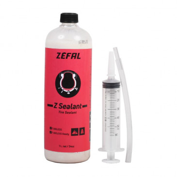 PREVENTIF ANTI-CREVAISON ZEFAL Z-SEALANT TUBELESS/TUBETYPE AVEC SERINGUE (1L) 3420580008215
