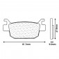 PLAQUETTE DE FREIN CL BRAKES POUR HONDA 300 SH 2007> AR, 125 SHi 2009> AR, 125 SILVER WING 2007> AR, 250 FORZA 2005> AR, 350 FORZA 2021> AR (1 JEU DE 2 PLAQUETTES) (3083 MSC) 0841754010750