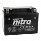 BATTERIE 12V 11 Ah NTZ12S NITRO SLA SANS ENTRETIEN PRETE A L'EMPLOI (Lg150xL87xH110mm) (EQUIVALENT YTZ12S / AGM / GEL)