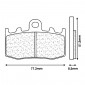 BRAKE PADS SET (2 pads) CL BRAKES FOR BMW R 85 RT 2001> Front R 1150 GS 2002 Front K 1200 GT 2002> Front R 1200 GS 2004> Front R 1200 RT 2003>2013 Front - (1101 XBK5 SPORT SINTERED) 0841754008566