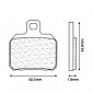 BRAKE PADS SET (2 pads) CL BRAKES FOR DERBI 50 SENDA DRD Front / PEUGEOT 50 SPEEDFIGHT 3 Rear / APRILIA 50 RS 2006> Front - (3057 SC) 0841754007071