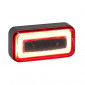 TAILLIGHT ON BATTERY - RECHARGEABLE USB- ON SEATPOST - LED 30 LUMENS