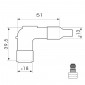 SPARK PLUG CAP - NGK LD05EH (92248) 0087295922484