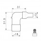 SPARK PLUG CAP - NGK LB05EH (8334)