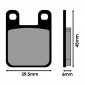 BRAKE PADS- POLINI APRILIA 50 RS MINARELLI AM6 / BETA 50-125 EIKON / MBK 50 X-LIMIT MINARELLI AM6 / PEUGEOT 50-125 ELYSEO / YAMAHA 50 TZR MINARELLI (174.0015) (FOR RACE) 8054705043048