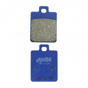 BRAKE PADS -POLINI FOR PIAGGIO 125 LIBERTY, 50 ZIP, 125 VESPA / BENELLI 50 491 RR / SYM 50 SYMPHONY, 125 SYMPHONY / PEUGEOT 125 TWEET (L 35.5mm - H 48.8mm - thk7mm) (174.0014) (FOR RACE)