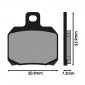 PLAQUETTE DE FREIN POLINI POUR YAMAHA 125 XMAX 2006>2013 AR / MBK 125 SKYCRUISER 2006> AR / PIAGGIO 400-500 BEVERLY AV/AR / SUZUKI 125 BURGMAN 2002>2006 AR (174.0035) (ORIGINAL) 8054705043222