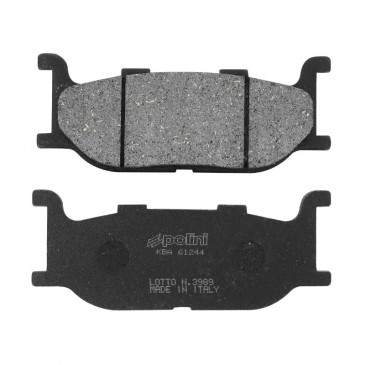 PLAQUETTE DE FREIN POLINI POUR YAMAHA 500 TMAX 2001>2003 AV, 900 XJ S DIVERSION 1995>2003 AV, 1300 STRYKER 2011> AV, 950 XV BOLT 2014> AV (L 102mm - H 41mm - P 10mm) (174.0057) (ORIGINAL) 8054705043307