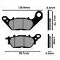 BRAKE PADS -POLINI FOR YAMAHA 125 N-MAX 2015> Front, VITY Front / MBK 125 OCITO 2015> Front, WAAP Front (174.0152) (ORIGINAL) 8054705043673
