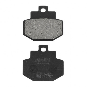 PLAQUETTE DE FREIN POLINI POUR PIAGGIO 125 SUPER HEXAGON GTX, 125 VESPA GT, 300 VESPA GTS (L 55.2mm - H 49mm - P 7mm) (174.0024) (ORIGINAL) 8054705043147