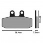 BRAKE PADS - POLINI APRILIA 500 ATLANTIC, 125 SCARABEO, 500 SCARABEO 2002>2008, 125 SPORTCITY ONE / GILERA 125 RV / HONDA 50 BALI, 100 BALI, 125 NSR (174.0026) (ORIGINAL) 8054705043161