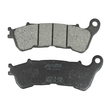 PLAQUETTE DE FREIN POLINI POUR HONDA 250 FORZA, 250 JAZZ, 250 REFLEX, 125 SH, 600 SILVER WING, 125 S-WING AV / SUZUKI 125 BURGMAN AV (L 118mm - H 45.3mm - P 9mm) (174.0081) (ORIGINAL) 8054705043475