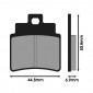 BRAKE PADS -POLINI FOR KYMCO 250 GRAND DINK, 250 MXU / SYM 250 JOYMAX, 125 CRUISYM (L 44.8mm - H 50.8mm - thk6.9mm) (174.0037) (ORIGINAL)