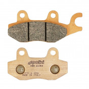 BRAKE PADS -POLINI FOR KYMCO 50 AGILITY, 125-150 B&W, 150 PEOPLE, 250 YUP, 50-125 LIKE, 50 TOP BOY, 50 SUPER 9, 200 DINK (L 77mm - 96.5mm - H 42mm - thk9.2mm) (174.2021) (SINTERED)