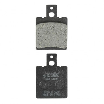 BRAKE PADS -POLINI FOR BETA 50 TEMPO, 50 QUADRA / GILERA 125 RX / APRILIA 125 AF1 FUTURA, 50 RS, 50 SR (L 39.5mm - H 56.3mm - thk7mm) (174.0029) (ORIGINAL) 8054705043192